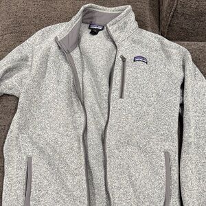 Patagonia Gray Full-Zip Fleece Jacket